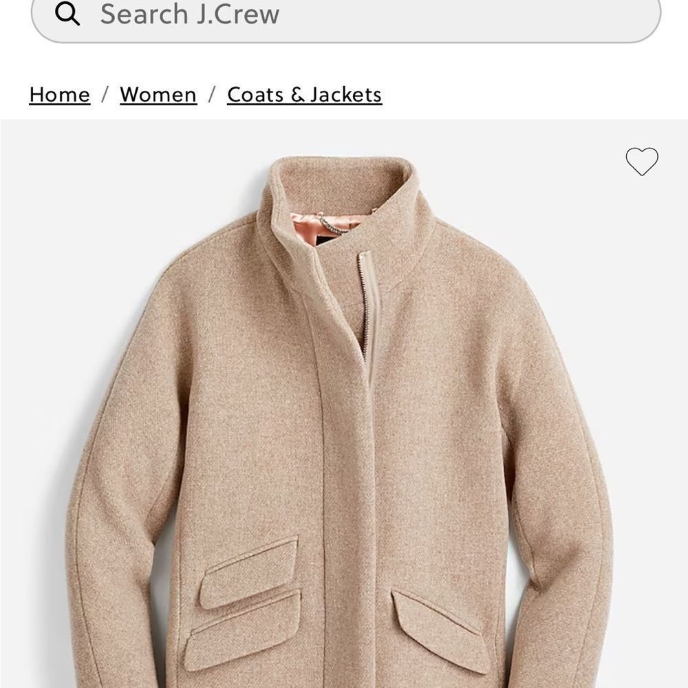 J. Crew Tan Pea Coat